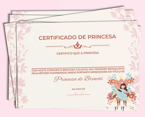 Pack super completo com modelos de certificados de princesa para você imprimir
