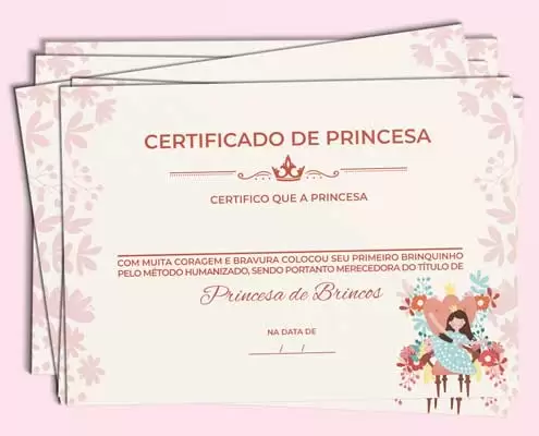 Pack super completo com modelos de certificados de princesa para você imprimir